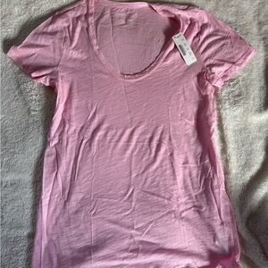 J. Crew Light Pink Scoop Neck Short Sleeve Tee
